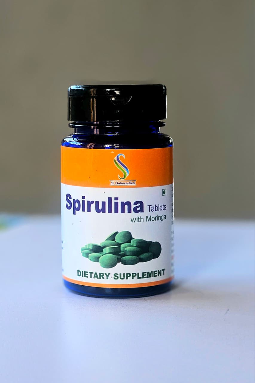 Spirulina Tablets with Moringa 30 Nos